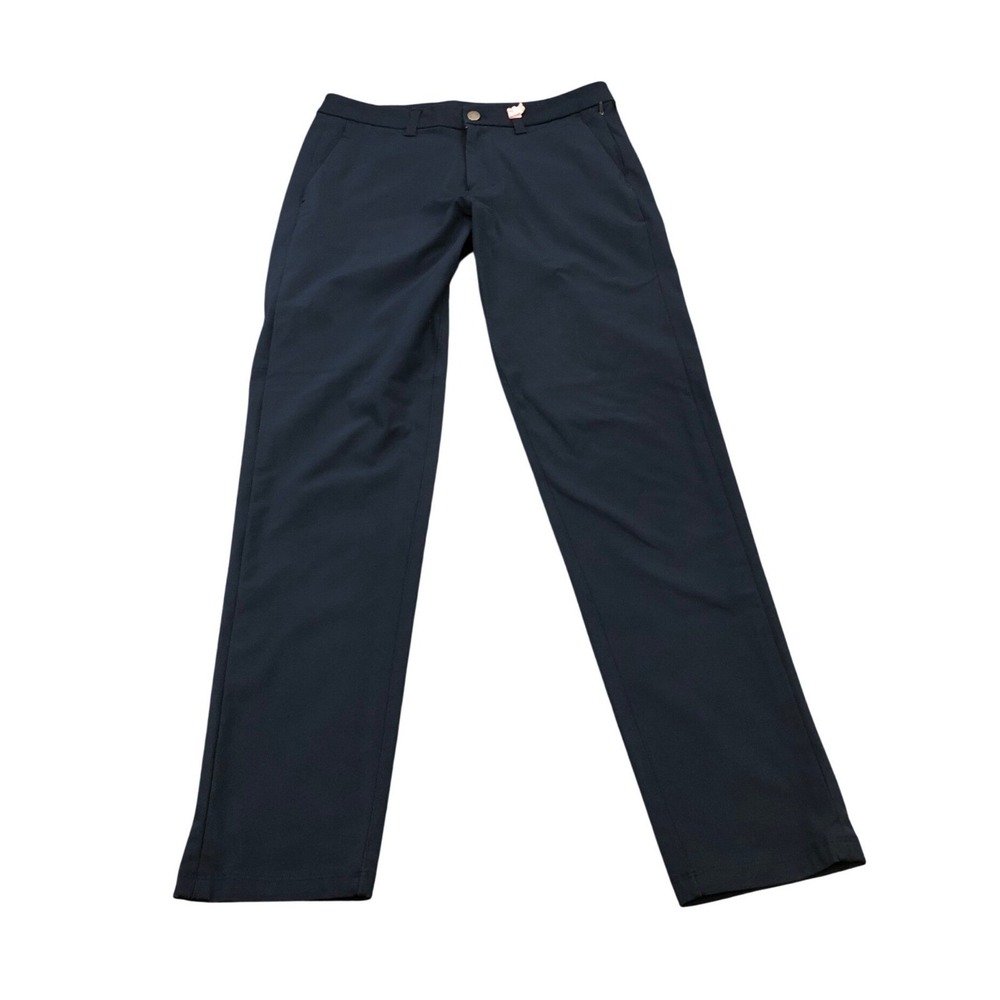 Lululemon Men Sz 31 Commission Pants Blue Slim Fit Warpstreme Athleisure LM5975S
